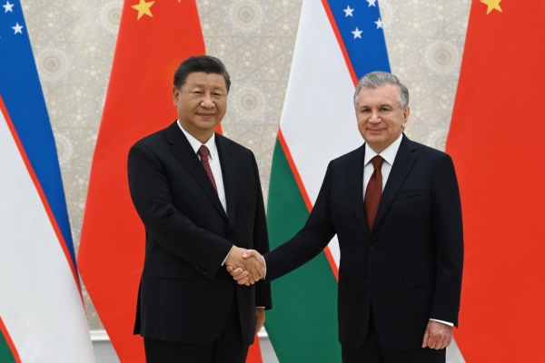 xi and Mirziyoyev large